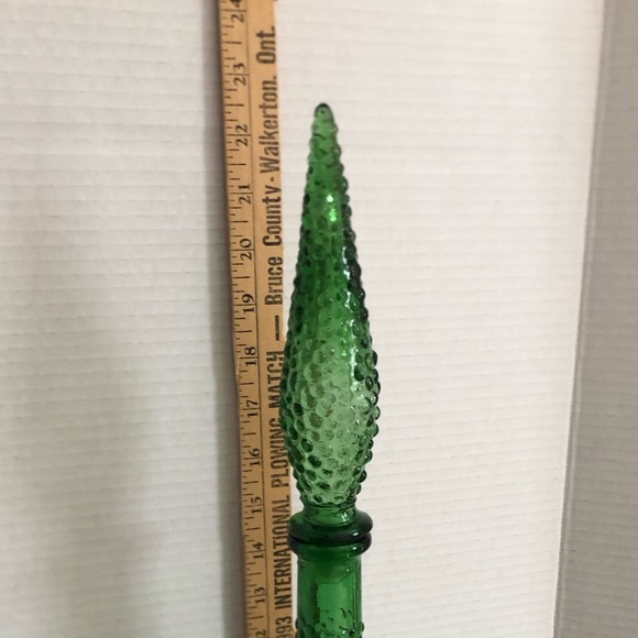 Vtg Empoli Italy Hobnail Genie Bottle with Stopper - Picture 17 of 17